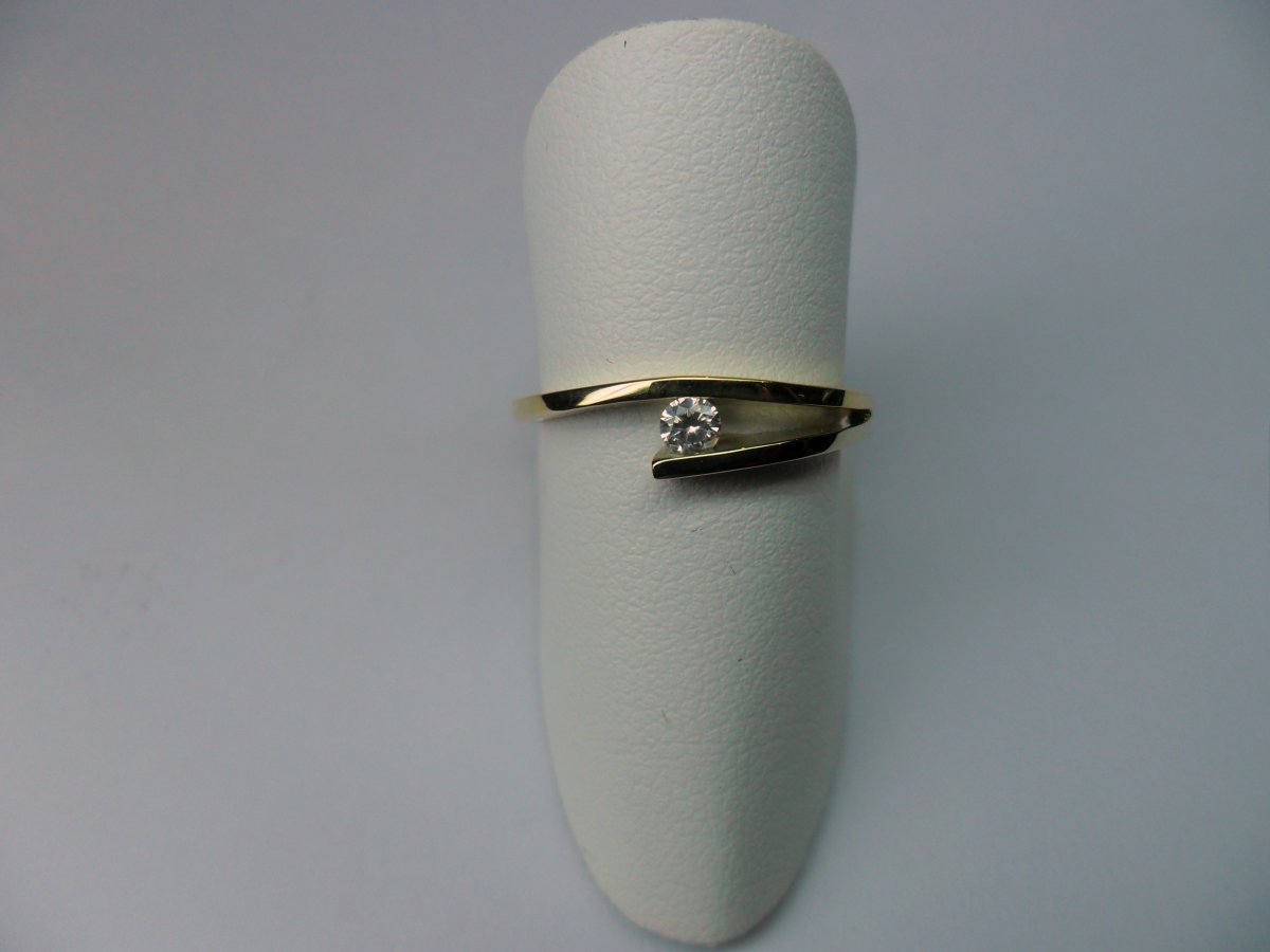 Klemspleet Ring Bicolor 0.08 crt.